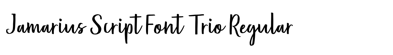 Jamarius Script Font Trio Regular